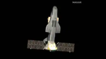 Labeled by the DIA simply as a "PRC Spaceplane," this 2024 Maxar satellite photo is widely identified by outside experts as Shenlong | ©Image Credit: DIA / © 2024 Maxar Technologies