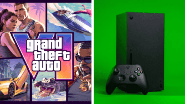 Grand Theft Auto VI key art and the Xbox Series X. | Image Credit: Rockstar Games / Microsoft