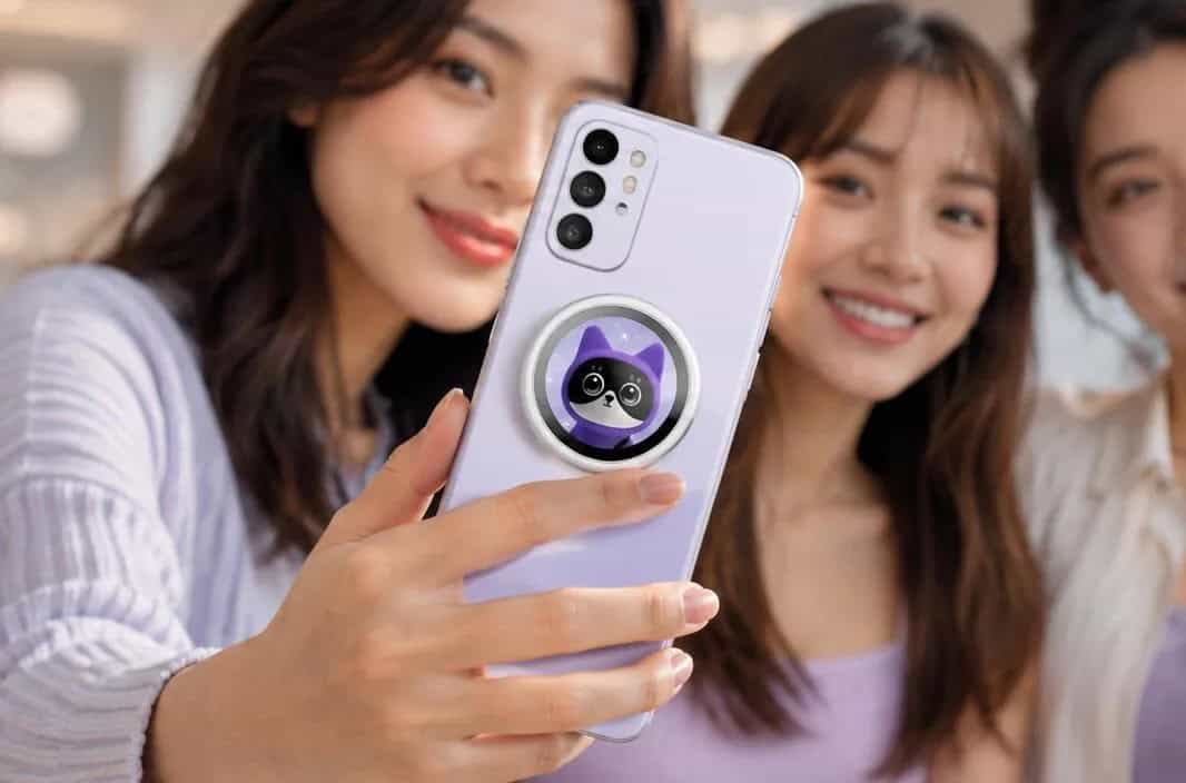 OPPO Find X10 series review: A photo powerhouse 6 The magnetic OPPO Bubble snaps onto the back of the phone, serving as a live AMOLED viewfinder for framing selfies with the 200MP rear camera.