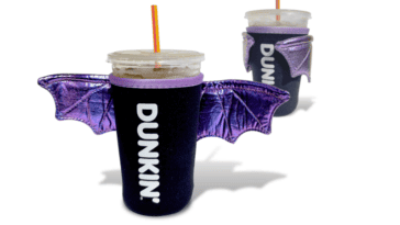 Dunkin’ is giving away free bat-winged koozies for one day | ©Image Credit: Dunkin'