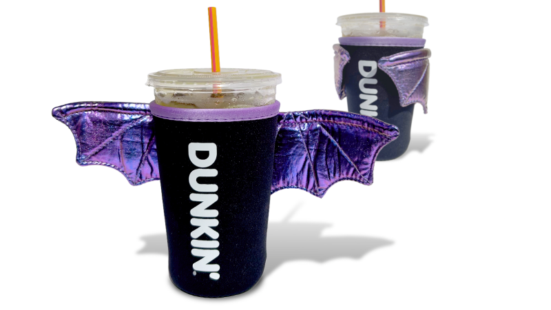 Dunkin’ is giving away free bat-winged koozies for one day | ©Image Credit: Dunkin'