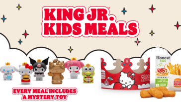 Burger King's Hello Kitty and Friends King Jr. Meal lineup, featuring collectible figures, themed packaging, and the rare golden toy | ©Image Credit: Burger King