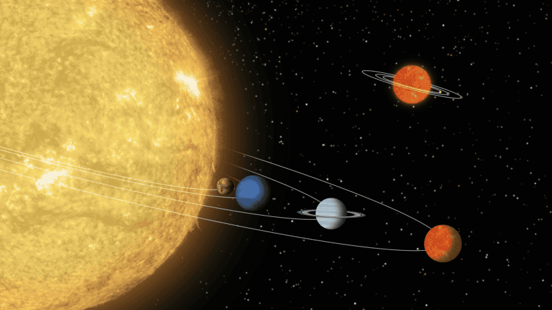 An artist’s impression of the solar system. While long considered a stable clockwork mechanism, new research suggests the Sun’s final stages could disrupt planetary orbits much sooner than once thought | ©Image Credit: Unsplash / NASA Hubble Space Telescope