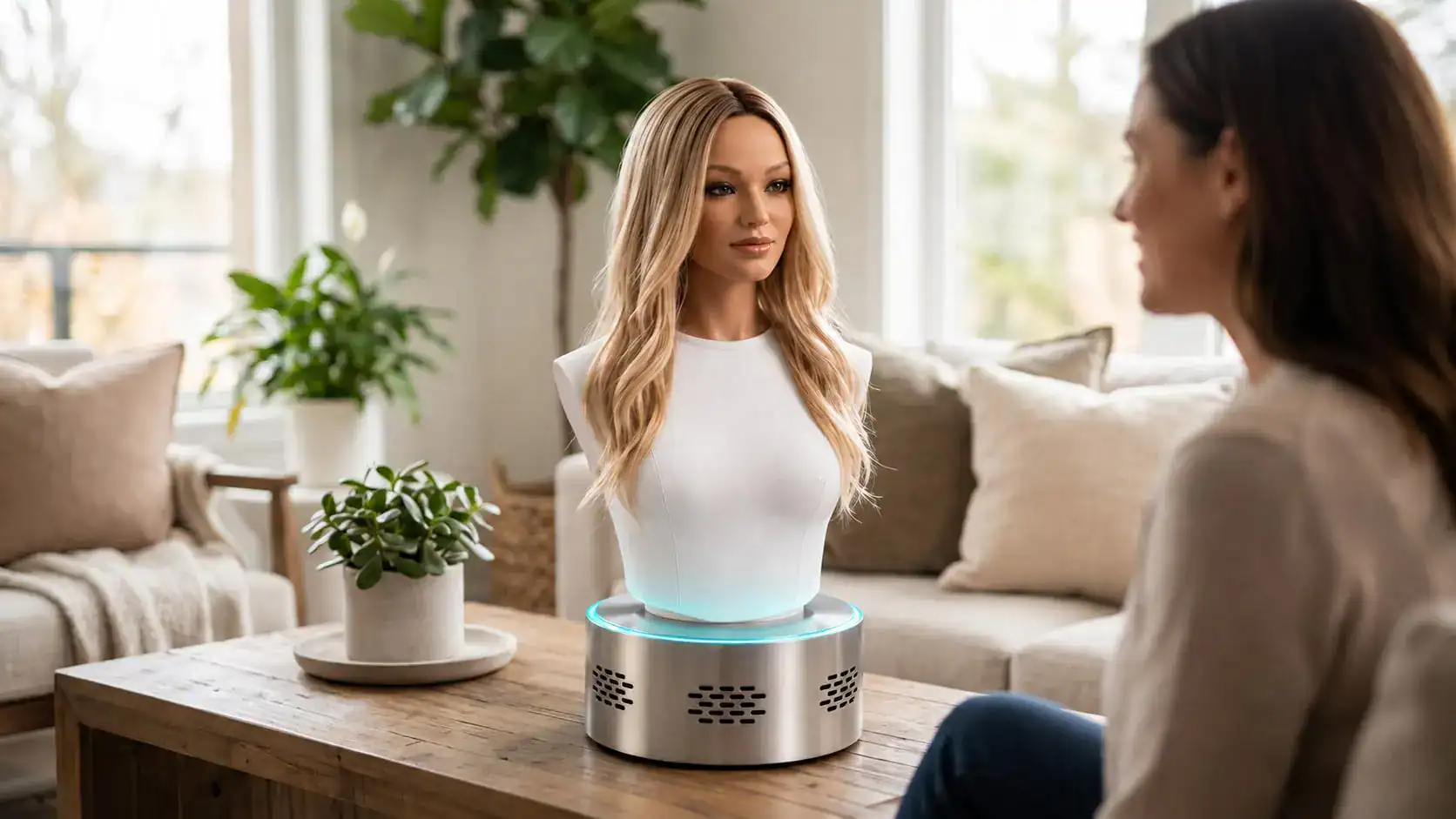 Hyper realistic humanoid robots go on sale for $60,000 4 The upgrade was added for enhanced interactions that allow the robot to identify people in the room, maintain fluid conversations and demonstrate situational awareness. ©Image Credit: Realbotix